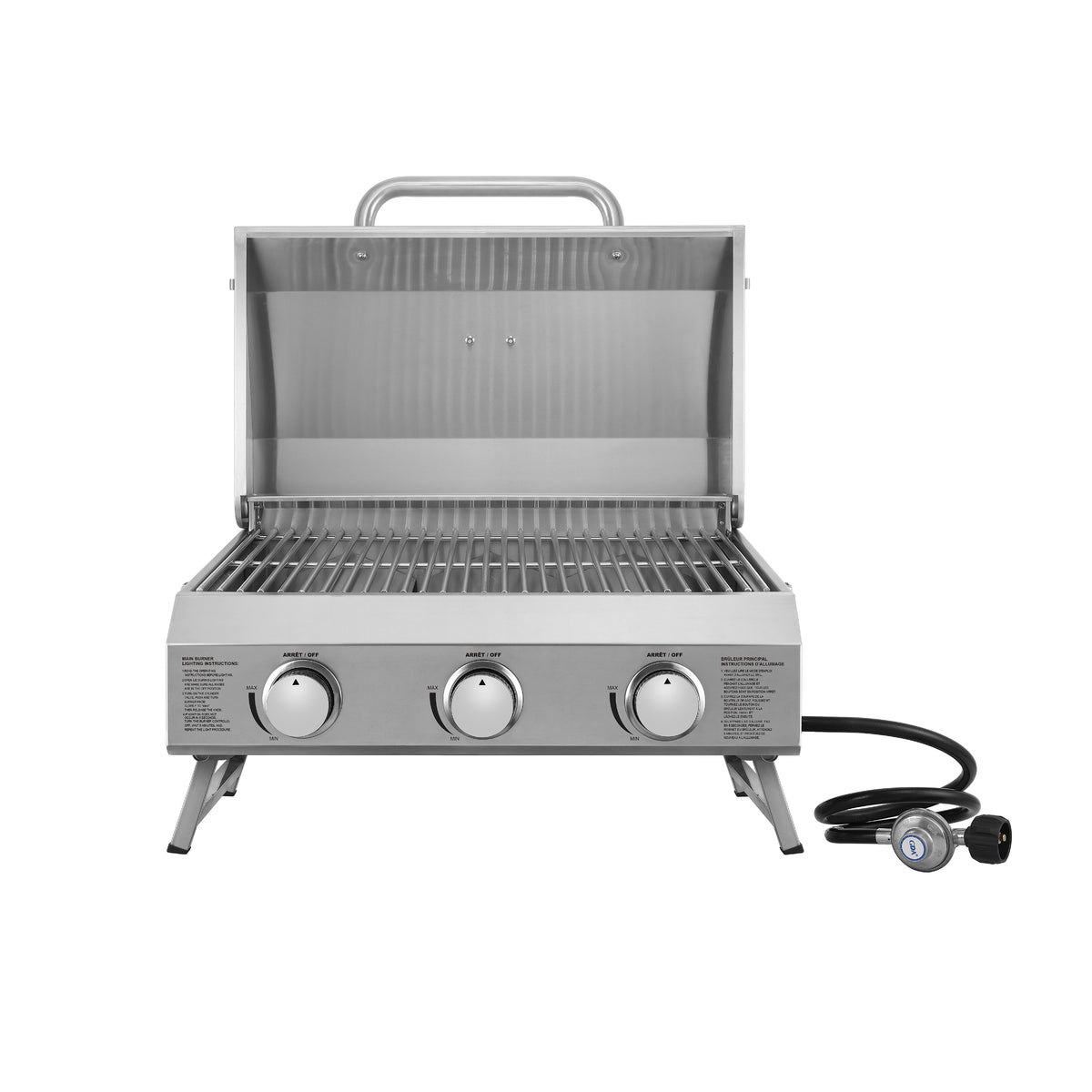 camp grill gas NXR 3 Burner Portable Gas Grill