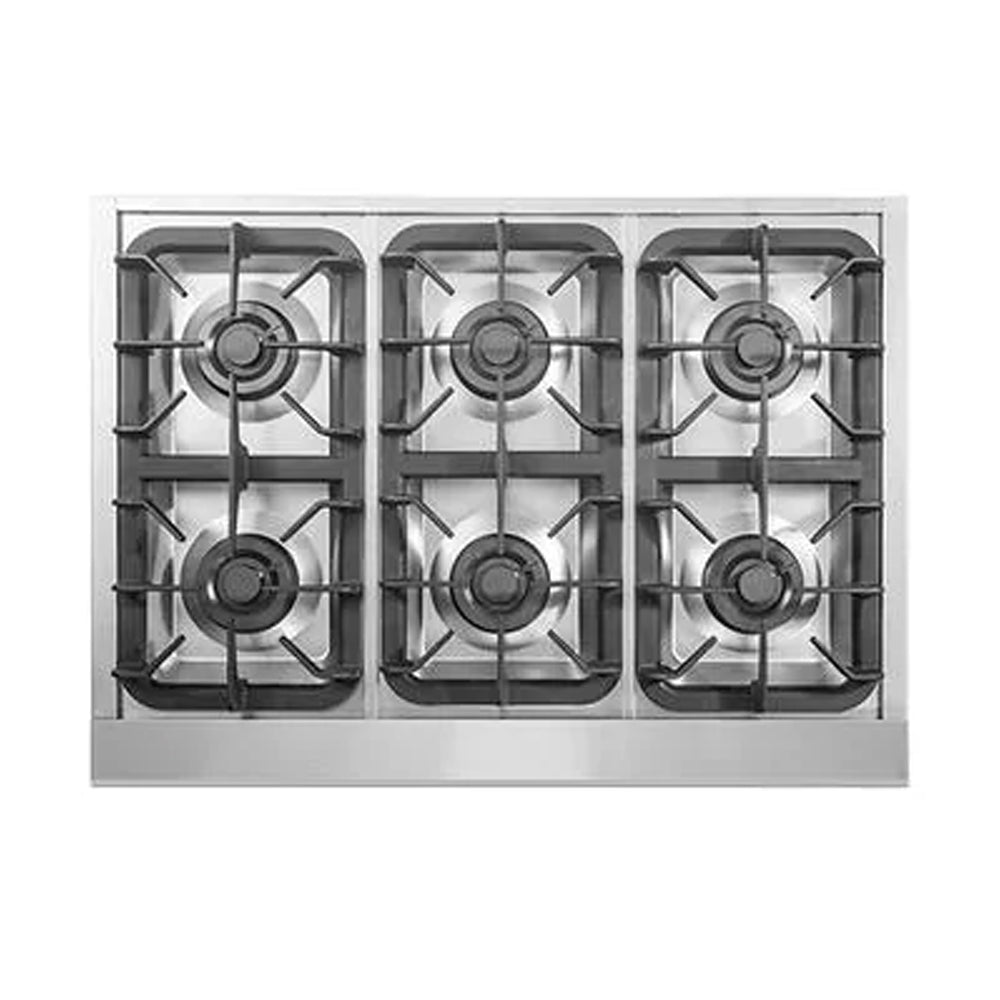 TTN036-7 Five Star 36'' Natural Gas Pro Cooktop with 4 Open Burners and  Grill/Griddle - Natural Gas - Stainless Steel