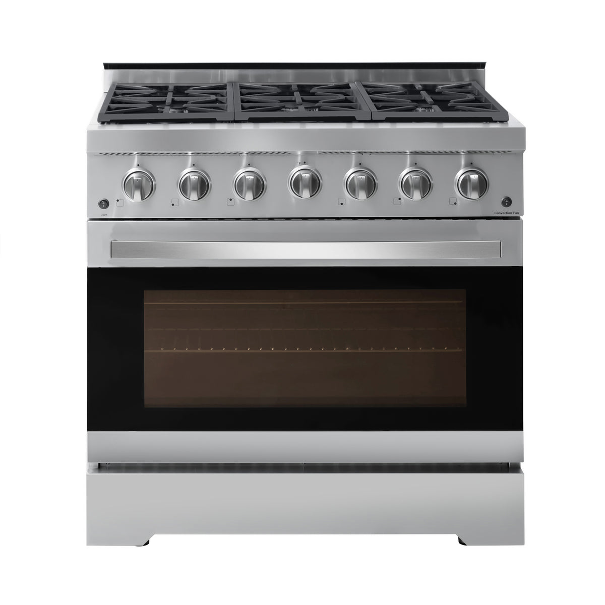36 Inch. Freestanding Gas Range with 6 Italian Sealed Burners