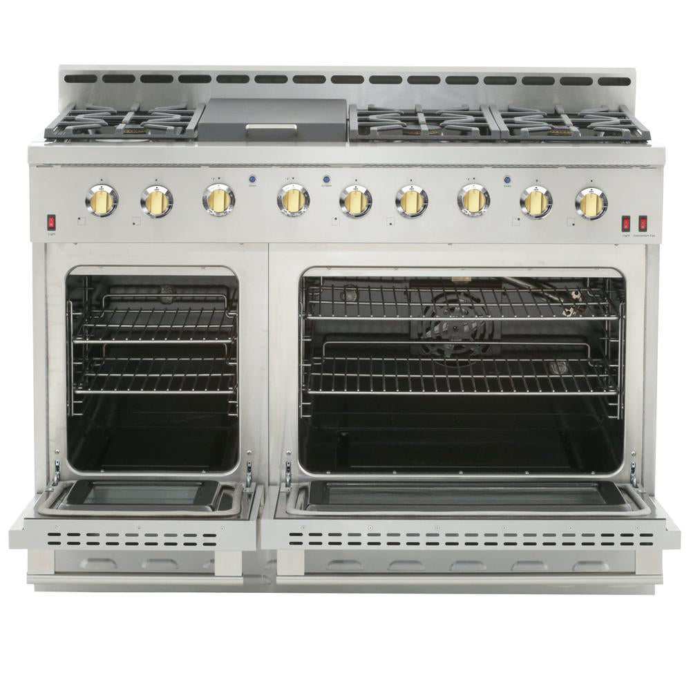 NXR ENTREE Series Gas Range - Gold Knob NK
